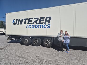 Jonas Flatscher mit Theresa Unterer.